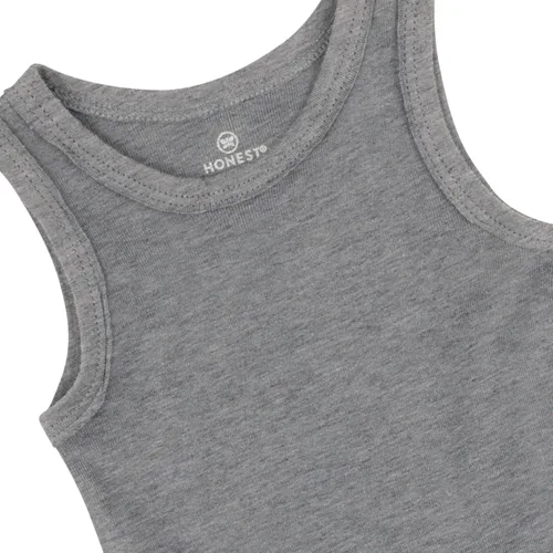 Miniatura 3 de HonestBaby Camisetas musculares sin mangas 100% algodón orgánico para bebés y niños pequeños, niñas