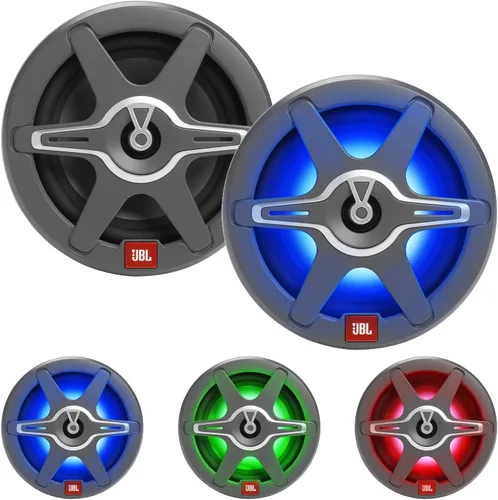 Miniatura 3 de Paquete de receptor de medios digitales estéreo de radio AM/FM Bluetooth marino con 4 altavoces LED RGB de 2 vías de 6.5 225 W, amplificador