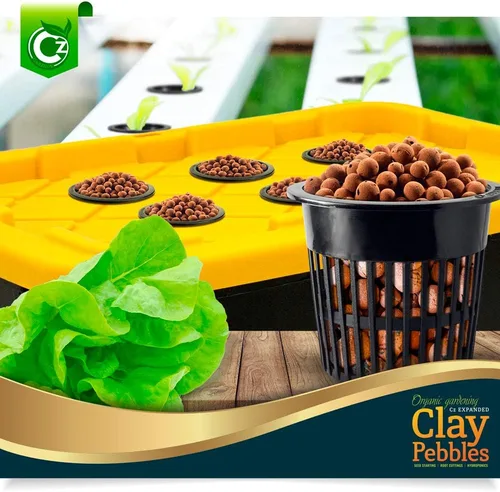 Miniatura 3 de Cz Garden – Medio de cultivo de piedras de arcilla expandida orgánica - orquídeas • hidroponía • acuapónica • acuicultura