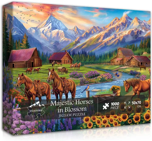 Miniatura 9 de Rompecabezas de 1000 piezas con libro de tren para adultos, de fantasía, naturaleza, paisaje, arte estético, arte estético, páginas mágicas