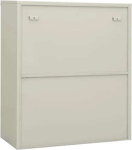 Miniatura 5 de Armario de oficina, gabinete de acero, armario de almacenamiento de acero con ajustable, gabinete para oficina, garaje, cocina, gris claro, 35.4 x