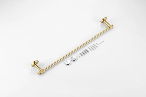 Miniatura 2 de Toallero individual – Serie Avant, colgador de toallas de baño de acero inoxidable, resistente, barra individual montada en la pared con diseño