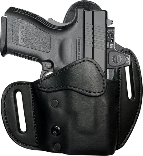 Miniatura 40 de Urban Carry LockLeather OWB RMR/RDS - Funda segura y cómoda de cuero/polímero híbrido para una ocultación óptima Diestro Compatible con una