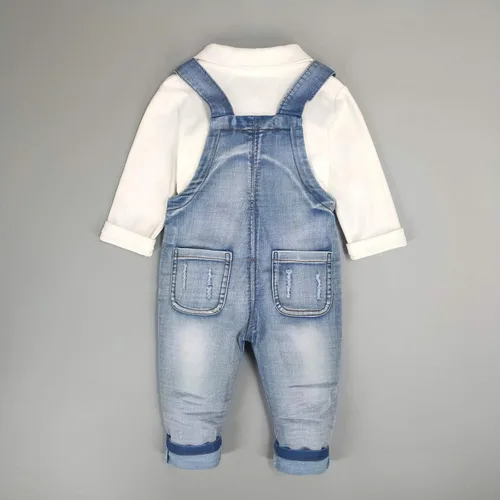Miniatura 25 de Conjunto de pantalones de jean para bebés y niños pequeños