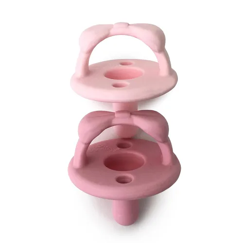 Itzy Ritzy Chupetes de Silicona para Edades de 6 a 18 Meses - Los Chupetes Itzy Soother Cuentan con Mango Plegable y Dos Agujeros de Aire para Mayor