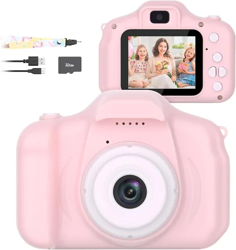 Miniatura 11 de Mafiti Cámara para Niños, Cámara Digital Mini Selfie de 26MP HD para Niños, Cámara para Niños Pequeños de Vídeo 1080P, Juguete al Aire Libre