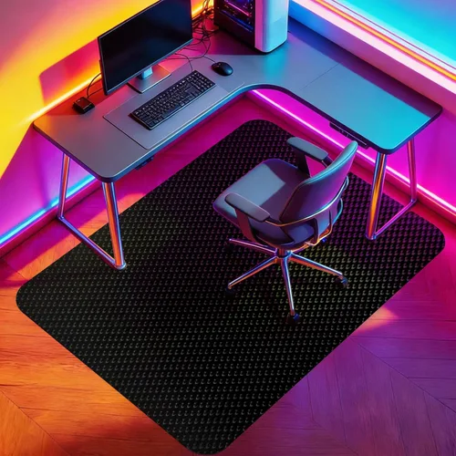 Miniatura 15 de Vicwe Tapete para Silla de Oficina para Alfombra, 32'' x 55'' Tapete para Silla de Escritorio de Computadora para Pisos Alfombrados, Tapete Duro