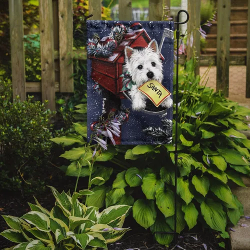 Miniatura 506 de Caroline's Treasures PPP3090GF - Bandera decorativa para jardín de bulldog inglés y otoño, para exteriores, patio, flores, tamaño de jardín
