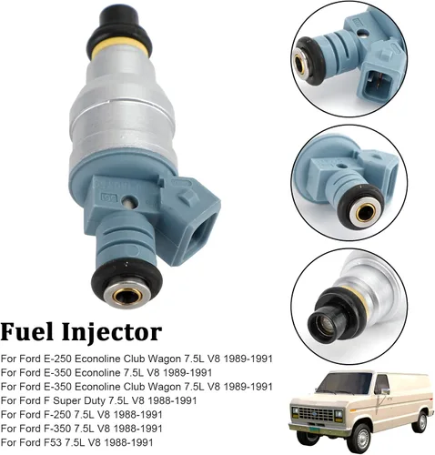 Miniatura 5 de 1 inyector de combustible - Ford E-Series 7.5L V8, Super Duty, 1988-1991