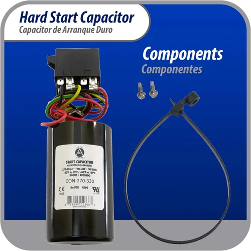 Miniatura 2 de Appli Parts APHS-3 Kit de arranque duro de 4 a 5 toneladas 208-265 V, 1 Ph para aire acondicionado incluye condensador 270-324mfd 330V y potencial