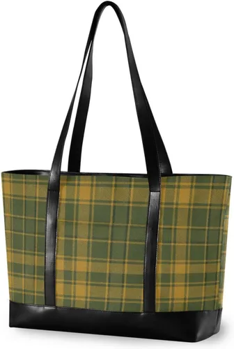 Miniatura 4 de Scottish Plaid Simple Women 14 Inch Laptop Tote with Zipper Briefcases for Travel Gym Vacation with Tablet estuche para laptop 14 pulgadas