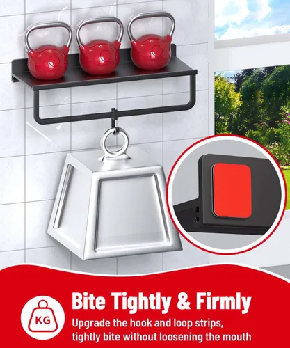 Miniatura 2 de PHIXBEAR Tiras de Gancho y Bucle con Súper Adhesivo Resistente, Hechas de 3M, Resistentes al Calor, Impermeables, para Uso en Exteriores