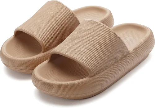 Miniatura 6 de BRONAX Pillow Slippers for Women and Men House Slides Shower Sandals Cushioned Thick Sole