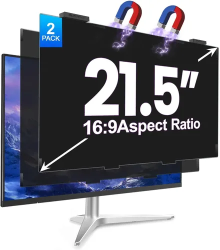 Miniatura 12 de [Paquete de 2] Pantalla de privacidad HD para computadora de 24 pulgadas, pantalla de privacidad mejorada para pantalla ancha 16:9 extraíble