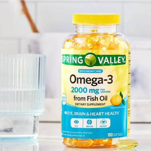Miniatura 3 de Spring Valley Omega 3 Aceite de pescado máximo 2000 mg 180 cápsulas blandas + pegatina me Gusta