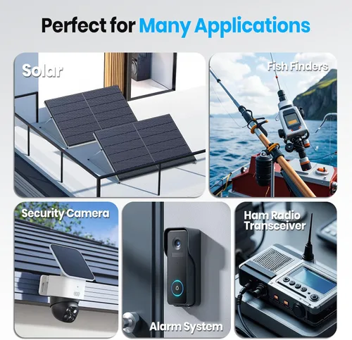 Miniatura 7 de VATRER POWER 12V 7Ah Batería LiFePO4, BMS de 7A integrado, batería de litio recargable de ciclo profundo de más de 5000 ciclos, batería de fosfato