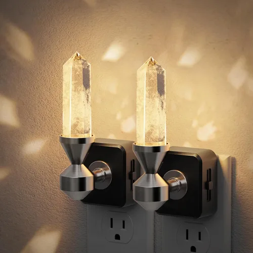Miniatura 28 de JandCase Luz de Noche LED, Luces Nocturnas Regulables Enchufables en la Pared, Luz Nocturna Moderna con Sensor de Luz Automático de Encender/Apagar