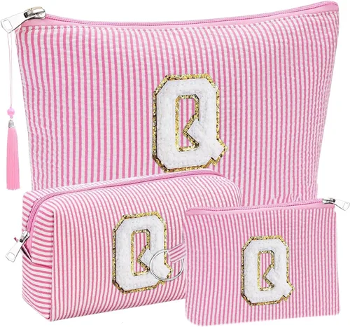 Miniatura 44 de Regalos Iniciales Bolsitas de Cosméticos de Viaje Juegos para Cartera, 3pcs Bolsitas Stoney Clover Dupes Bolsa de Maquillaje, Juego de Bolsas