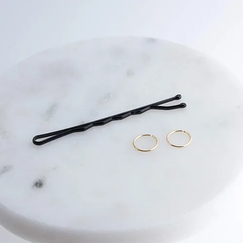 Miniatura 4 de Aretes de aro dorados y plateados para cartílago, nariz, tabique, oreja, hélix, tragus, joyería para mujer, hipoalergénicos, pequeños aros
