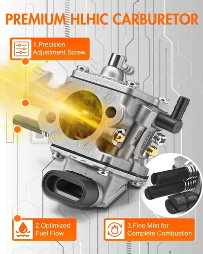 Miniatura 6 de NEO-TEC NS892V1 - Motosierra de gas de 92 cc con barra y cadena de 24 pulgadas, potencia de gasolina de 2 ciclos 5.2KW 7HP Motosierras de cadena