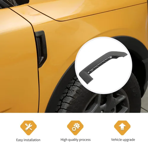 Miniatura 4 de Jimen Compatible con Ford Bronco Sport 2021-2023, 2 piezas de cubiertas de ventilación lateral para guardabarros de automóvil, accesorios exteriores