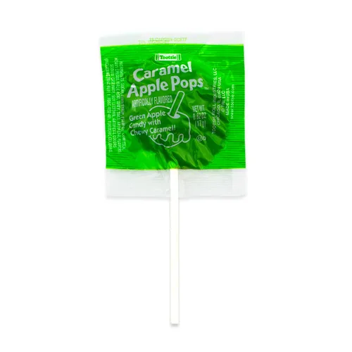 Miniatura 4 de Tootsie Roll Chupetines de manzana caramelizada – Chupetas de caramelo con manzana verde – Dulcería sin gluten a granel – 1 paquete de caja
