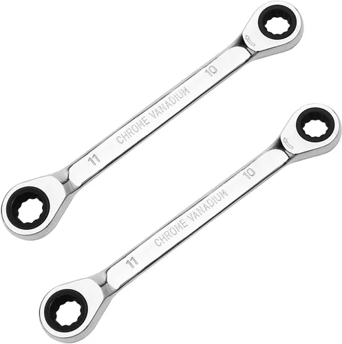 Miniatura 25 de Utoolmart Llave de trinquete, llave métrica de extremo de caja doble de 0.315 in x 0.394 in, acero CR-V