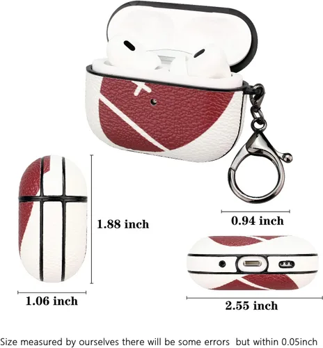 Miniatura 4 de Funda para AirPods Pro 2, funda protectora completa y duradera para carga de Apple AirPods Pro 2, funda con llavero