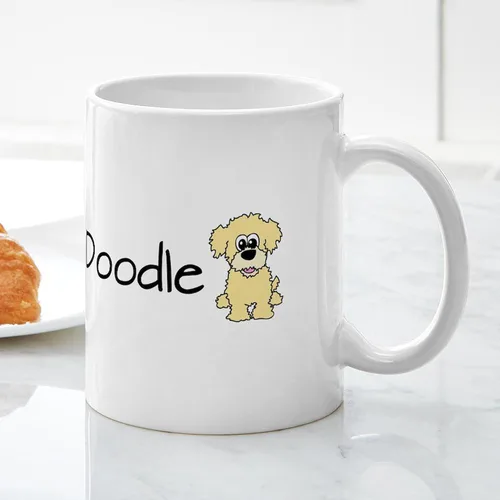 Miniatura 5 de CafePress I Love My Doodle Mugs - Taza de café de cerámica, taza de té, 11 onzas