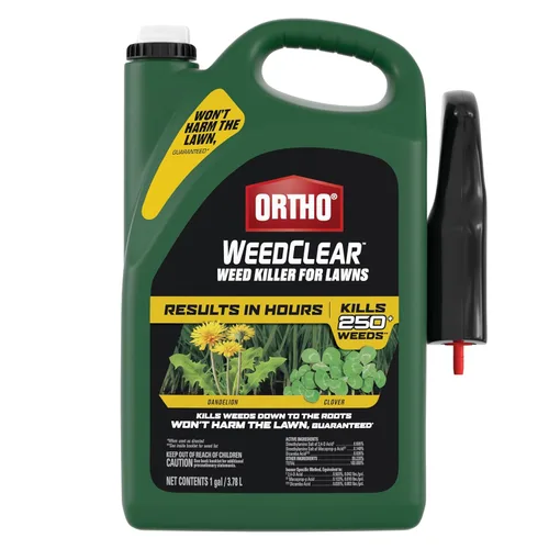 Miniatura 13 de Ortho WeedClear herbicida para césped con Comfort Wand, mata más de 250 malas hierbas incluyendo diente de león y trébol, 1 galón.