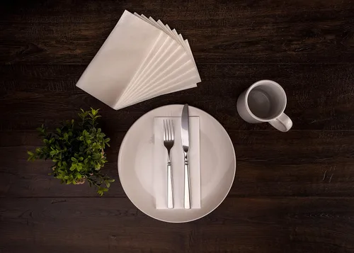 Miniatura 4 de Servilletas de lino similares a la tela, 200 servilletas desechables elegantes para baño de invitados, fiestas y eventos, servilletas de cena suaves