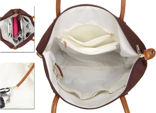 Miniatura 5 de NNEE Water Resistance Nylon Tote Bag & Multiple Pocket Design