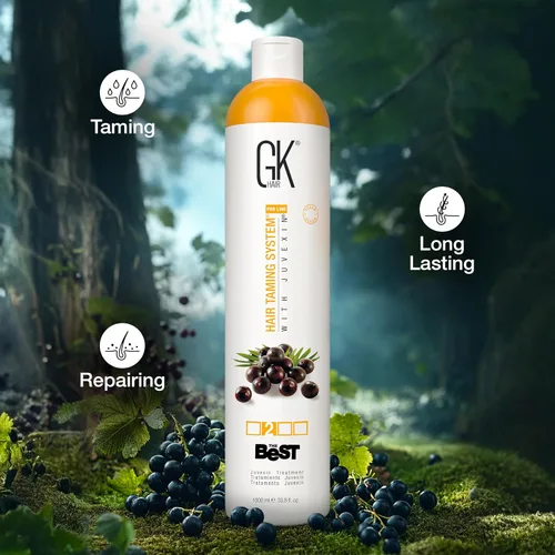 Miniatura 3 de GK HAIR Global Keratin The Best ACAI (33.8 onzas líquidas/33.8 fl oz) Tratamiento capilar de queratina alisadora – Alisado profesional brasileño