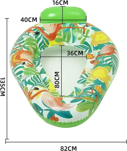 Miniatura 4 de Paquete de 2 flotadores inflables de piscina para adultos, sillas flotantes para fiesta, verano, agua, playa, lago, diversión flotante, piscina