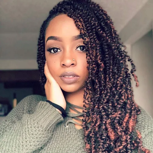 Miniatura 30 de Beyond Beauty Cabello de Ganchillo Spring Twist 90 hebras 8 pulgadas Spring Twists Esponjosas Trenzado, Trenzas de Ganchillo Spring Twist Bomb Twist
