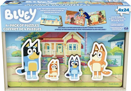 Miniatura 11 de Spin Master Games, rompecabezas de Bluey 2 unidades, 36 piezas, rompecabezas para niños, juguetes de Bluey y preescolar, para edades de 3 años