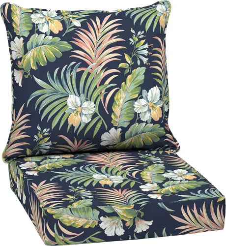 Miniatura 106 de Arden Outdoor Deep Seat Cushion Set, 24 x 24 pulgadas, Cojín para exteriores resistente al clima, a la lluvia y a la decoloración para silla, sofá