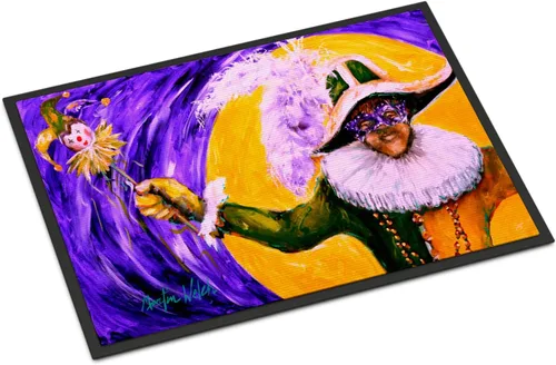 Miniatura 10 de Caroline's Treasures MW1224MAT - Felpudo de Mardi Gras Dancing in the Streets de 18 x 27 pulgadas, tapete para puerta delantera, para interiores