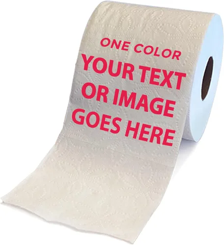 Printed TP Juego de regalo de papel higiénico impreso personalizado, divertido rollo de papel higiénico para eventos especiales, bromas, sorpresas,