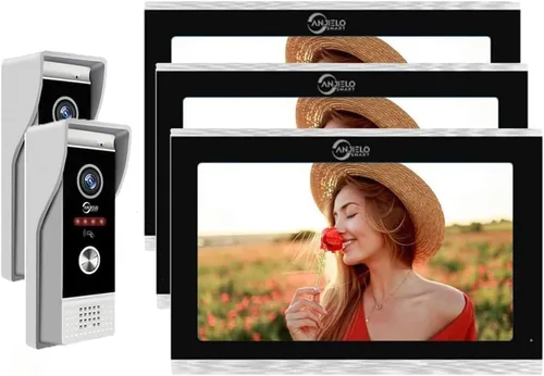 Miniatura 9 de TUYA - Timbre de video con cable, cámara de timbre de 1080P, monitor táctil completo de 7/10 pulgadas, WiFi Smart Home Video Intercomunicador Kit