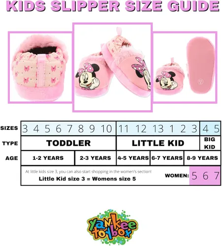 Miniatura 2 de Minnie Mouse - Pantuflas de felpa para niña pequeña