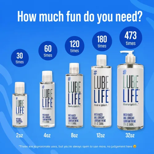 Miniatura 7 de LubeLife - Lubricante anal a base de agua para hombres, mujeres y parejas, lubricante personal seguro para la ingestión, compatible con juguetes
