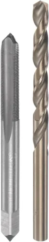 Miniatura 26 de uxcell Juego de grifos y brocas, M12 x 1.25 H2 rectos, fresadora de roscas para máquina de flauta recta, 0.413 in de acero cobalto M35 de alta