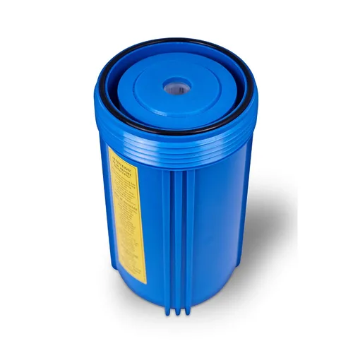 Miniatura 3 de Sistema de filtración de agua para toda la casa, carcasa de 10 x 4.5 pulgadas, puertos de latón de entrada/salida de 1 pulgada, botón de alivio