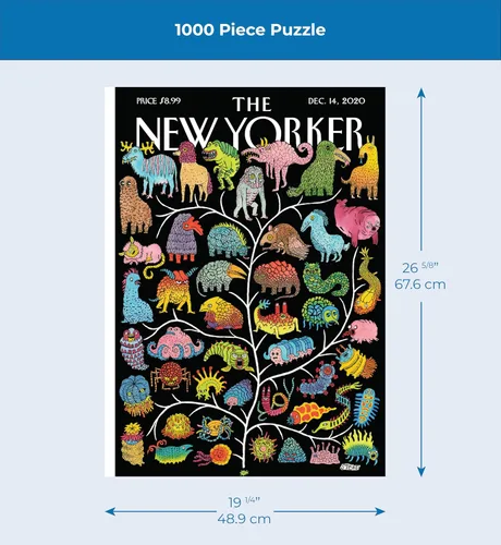 Miniatura 4 de New York Puzzle Company - Árbol de la vida neoyorquino - Rompecabezas de 1000 piezas para noches de juego familiares por Edward Steed Árbol
