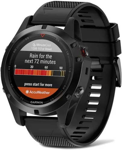 Miniatura 3 de NotoCity Correa de Reloj de Silicona Suave Compatible con Fenix 5 Band de 22mm de Ancho para Fenix 5 Plus/Fenix 6/Fenix 6 Pro/Fenix Rojo/Negro/Verde