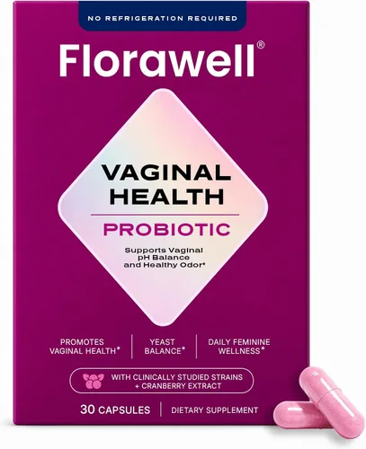 Florawell® Probióticos vaginales para mujeres – Equilibrio de pH, olor saludable, UT y salud íntima – Suplemento de salud vaginal con extracto de