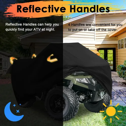 Miniatura 6 de Cubierta para ATV impermeable resistente 300D, cubierta para 4 ruedas, cubiertas de protección al aire libre para todo tipo de clima, adecuadas