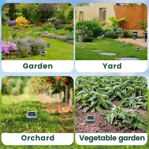 Miniatura 7 de Mole Repellent Solar Powered, Outdoor Yard and Garden Ultrasonic Repeller, Get Rid of Moles Gopher Vole Groundhog Snake Chipmunk, Waterproof Sonic