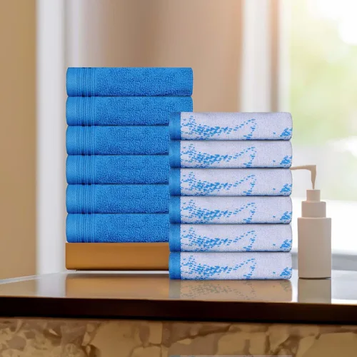 Miniatura 28 de SUPERIOR Juego de 6 toallas de algodón surtido de 6 piezas, incluye 2 toallas de baño, 2 manos, 2 toallas faciales, suaves, absorbentes, accesorios